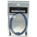 Cable USB micro B - Micro USB 3.0 MANHATTAN - 2 m, USB A, Micro-USB B, Macho/Macho, Azul