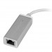StarTech.com USB 3.0 to Gigabit Network Adapter - Silver - Sleek Aluminum Design for MacBook, Chromebook or Tablet - Native Driver Support (USB31000SA) - Adaptador de red - USB 3.0 - Gigabit Ethernet x 1 - plata