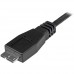 Cable USB StarTech.com - 1 m, USB C, Micro-USB B, Macho/Macho, Negro