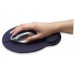 MOUSEPAD CON DESCANSA MUNECAS TIPO GEL ERGONOMICO AZUL MARINO    