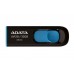 MEMORIA FLASH ADATA UV128 128GB USB 3.0 NEGRO/AZUL (AUV128-128G-RBE)
