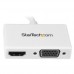 StarTech.com Adaptador Mini DP de Audio/Vídeo para Viajes - Conversor Mini DisplayPort a HDMI VGA compatible Thunderbolt - 1080p - Vídeo conversor - DisplayPort - HDMI, VGA - blanco - para Apple MacBook Air; MacBook Pro