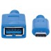 CABLE ADAPTADOR CONVERTIDOR USB-C 3.1 A USB-A 3.0 MACHO-HEMBRA 