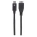 Cable USB C a Micro B 3.0 MANHATTAN 353397 - Micro-USB B, USB C, Macho/Macho, 1 m, Negro