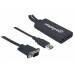 CABLE ADAPTADOR CONVERTIDOR VGA A HDMI + AUDIO Y AC VIA USB    