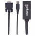 CABLE ADAPTADOR CONVERTIDOR VGA A HDMI + AUDIO Y AC VIA USB    