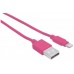 Cable iLynk Lightning MANHATTAN 394222 - Rosa, Apple, 1 m, Cable Lightning Cable iLynk Lightning MANHATTAN 394222 - Rosa, Apple, 1 m, Cable Lightning