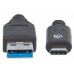 CABLE MANHATTAN USB 3.1, GEN 2, A MACHO/ C MACHO, 10 GBPS, 1 M, NEGRO