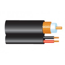 Cable Siames RG-63 CONDUMEX 820080 - 305 m, Color blanco, 100  Cobre, Siames RG59 20 AWG + 2/18 AWG