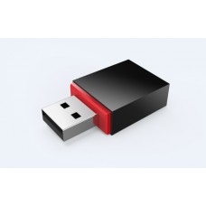 Adaptador USB inalámbrico TENDA U3 - USB 2.0, 300 Mbit/s, Inalámbrico, Negro