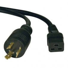 Tripp Lite 10ft Power Cord Extension Cable L6-20P to C19 for PDU/UPS Heavy Duty 20A 12AWG 10' - Cable de alimentación - NEMA L6-20 (M) a IEC 60320 C19 - CA 250 V - 3 m - moldeado - negro