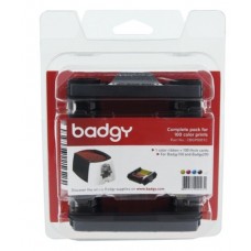 Kit Badgy BADGY - Transferencia térmica, 100 impresiones, Kit