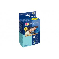 KIT IMPRESION PICTUREMATE 4 COLORES Y100 HOJAS PAPEL MATE 4X6  