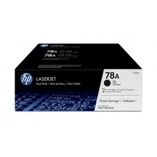 HP 78A - Paquete de 2 - negro - original - LaserJet - cartucho de tóner (CE278AD) - para LaserJet Pro M1536dnf, P1566, P1606DN, P1607dn, P1608dn, P1609dn
