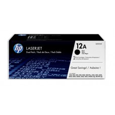 HP 12A - Paquete de 2 - negro - original - LaserJet - cartucho de tóner (Q2612AD) - para LaserJet 10XX, 30XX, M1005, M1319