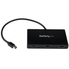 StarTech.com Splitter Multiplicador Mini DisplayPort a 3 puertos HDMI - Hub MST DP 1.2 - Separador de vídeo/audio - 3 x HDMI - sobremesa - AC 100/240 V