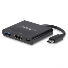 StarTech.com Adaptador Multifunción USB-C a HDMI 4K - Replicador de Puertos con Entrega de Potencia y Puerto USB-A - Adaptador de vídeo externo - USB-C - HDMI - negro StarTech.com Adaptador Multifunción USB-C a HDMI 4K - Replicador de Puertos con Entrega de Potencia y Puerto USB-A - Adaptador de vídeo externo - USB-C - HDMI - negro