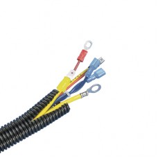 Tubo Corrugado Abierto para Proteccin de Cables, .50in (12.7 mm) de Dimetro, 30.5 m de Largo, Color Negro