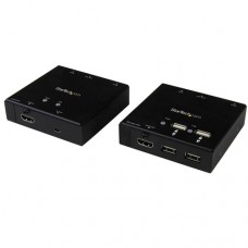StarTech.com Extensor HDMI por Cable CAT6 con Concentrador USB de 4 Puertos - 50m - 1080p - Alargador HDMI por Cable CAT6 o CAT5 - Vídeo/audio/infrarrojos/alargador de USB - hasta 50 m