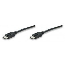 Cable DisplayPort M MANHATTAN 306935 - 1, 3 m, DisplayPort, DisplayPort, Negro