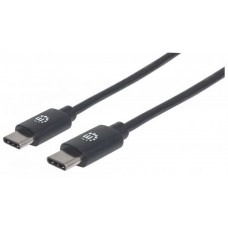 CABLE USB-C V2.0  C-C 0.5M NEGRO 480MBPS                      