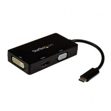 StarTech.com Adaptador USB-C Multipuertos de Vídeo - 4K 30 Hz - USB Tipo C a HDMI/DVI / HDMI - Hub USBC - Adaptador de vídeo externo - USB-C - DVI, HDMI, VGA StarTech.com Adaptador USB-C Multipuertos de Vídeo - 4K 30 Hz - USB Tipo C a HDMI/DVI / HDMI - Hub USBC - Adaptador de vídeo externo - USB-C - DVI, HDMI, VGA