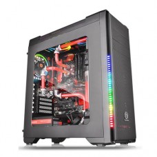 Thermaltake - Versa C21 RGB - Media torre - ATX - sin fuente de alimentación (PS/2) - negro - USB 3.0 x 1 - USB 2.0 x 2 -  HD Audio x 1, LED Control - Control de ventilador - Sin fuente de poder