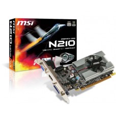 MSI N210-MD1G/D3 - Tarjeta gráfica - GF 210 - 1 GB GDDR3 - PCIe 2.0 x16 - DVI, D-Sub, HDMI