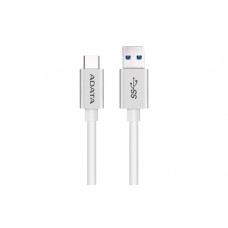 CABLE ADATA TIPO-C A USB 3.0 100CM 2.1A PLATEADO ANDROID/WINDOWS, PUERTO TIPO-C REVERSIBLE