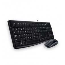 Kit de teclado y mouse LOGITECH Media Combo MK120 - Estándar, Negro, 1000 DPI