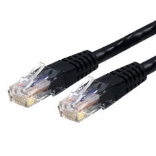 StarTech.com Cat6 Ethernet Cable - 6 ft - Black - Patch Cable - Molded Cat6 Cable - Short Network Cable - Ethernet Cord - Cat 6 Cable - 6ft (C6PATCH6BK) - Cable de interconexión - RJ-45 (M) a RJ-45 (M) - 1.8 m - UTP - CAT 6 - moldeado - negro - para P/N: 