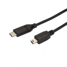 StarTech.com Cable de 2m USB-C a Mini USB-B - Cable Adaptador USB Tipo C a USB Mini B - Cable USB - USB-C (M) a mini USB tipo B (M) - Thunderbolt 3 / USB 2.0 - 2 m - negro