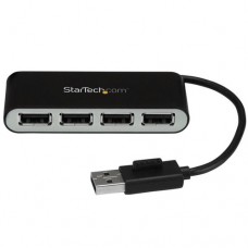 StarTech.com Concentrador Ladrón USB 2.0 de 4 Puertos con Cable Integrado - Hub Portátil USB 2.0 de 4 Puertos Alimentado por el Bus - Hub - 4 x USB 2.0 - sobremesa StarTech.com Concentrador Ladrón USB 2.0 de 4 Puertos con Cable Integrado - Hub Portátil USB 2.0 de 4 Puertos Alimentado por el Bus - Hub - 4 x USB 2.0 - sobremesa