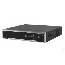 NVR HIKVISION DE 32 CANALES IP /8 MEGAPIXELES (4K) /  16 PUERTOS POE+ / 4 BAHÍAS DE DISCO DURO / SWITCH POE 300 MTS / HDMI EN 4K