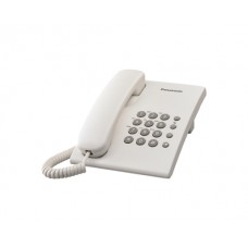 Teléfono Analógico PANASONIC KX-TS500MEW - Analógica, Escritorio/pared, Color blanco