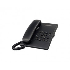 Teléfono analógico PANASONIC KX-TS500MEB - Analógica, Escritorio/pared, Negro