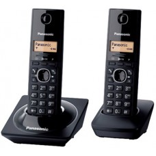 Panasonic KX-TG1712MEB - Teléfono inalámbrico con ID de llamadas/llamada en espera - DECT 6.0 + auricular adicional