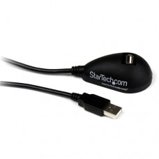 StarTech.com Cable de 1,5m Extensión Alargador USB 2.0 de Sobremesa Escritorio alta velocidad Hi Speed - Macho a Hembra USB A - Extensor - Cable alargador USB - USB (M) a USB (H) - 1.5 m - negro - para P/N: MSDREADU2OTG, USB56KEM3, USB56KEMH2, UUSBOTG