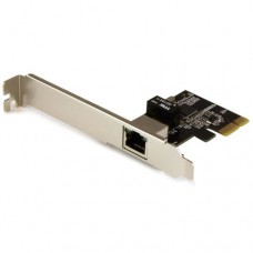 StarTech.com Tarjeta Adaptador de Red PCI Express PCI-E Ethernet Gigabit con 1 Puerto RJ45 de 1Gbps y Chipset Intel i210 - Adaptador de red - PCIe perfil bajo - GigE - 1000Base-T - negro