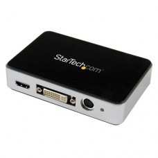 StarTech.com Capturadora de Vídeo USB 3.0 a HDMI, DVI, VGA y Vídeo por Componentes - Grabador de Vídeo HD 1080p 60fps - Adaptador de captura de vídeo - USB 3.0 - NTSC, PAL, PAL-M, PAL 60 - negro
