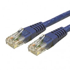 StarTech.com Cat6 Ethernet Cable - 2 ft - Blue - Patch Cable - Molded Cat6 Cable - Short Network Cable - Ethernet Cord - Cat 6 Cable - 2ft (C6PATCH2BL) - Cable de interconexión - RJ-45 (M) a RJ-45 (M) - 0.6 m - CAT 6 - moldeado - azul