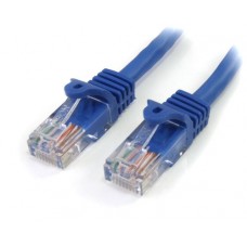 StarTech.com Cable de 5m de red Ethernet Cat5e RJ45 sin traba snagless - Azul - Cable de interconexión - RJ-45 (M) a RJ-45 (M) - 5 m - UTP - CAT 5e - sin enganches - azul