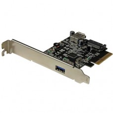 StarTech.com Tarjeta PCI Express de 2 Puertos USB 3.1 Gen 2 USB-A 1x  Externo y 1x Interno - Adaptador USB - PCIe x4 perfil bajo - USB 3.1 x 2 - para P/N: USB312SAT3, USB31C2SAT3