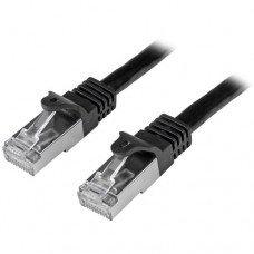 StarTech.com Cable de 2m de Red Cat6 Ethernet Gigabit Blindado SFTP - Negro - Sin Enganche - Snagless - Cable de interconexión - RJ-45 (M) a RJ-45 (M) - 2 m - SFTP - CAT 6 - moldeado, sin enganches - negro