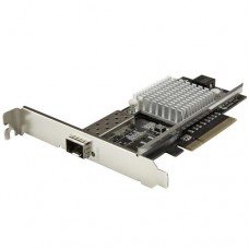 StarTech.com Tarjeta de Red PCI Express con Ranura SFP+ Abierta - Chipset Intel - Multimodo y Monomodo - Tarjeta Ethernet PCIE de 10G - Adaptador de red - PCIe 2.0 x8 - 10 GigE - 10GBase-LR, 10GBase-SR, 10GBase-LRM - negro - para P/N: SFP10GBBXDST, SFP10G
