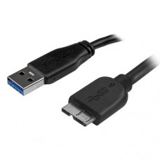 StarTech.com Cable 2m USB 3.0 Delgado - A Macho a Micro B Macho - Cable USB - Micro-USB Type B (M) a USB Tipo A (M) - USB 3.0 - 2 m - moldeado - negro - para P/N: BNDTBUSB3142, HBS304A24A, PEXUS313AC2V, PEXUSB311A1E, PEXUSB312A2, S251BMU3FP StarTech.com Cable 2m USB 3.0 Delgado - A Macho a Micro B Macho - Cable USB - Micro-USB Type B (M) a USB Tipo A (M) - USB 3.0 - 2 m - moldeado - negro - para P/N: BNDTBUSB3142, HBS304A24A, PEXUS313AC2V, PEXUSB311A1E, PEXUSB312A2, S251BMU3FP
