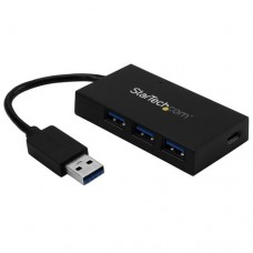 StarTech.com Ladrón Hub USB 3.0 de 4 Puertos Concentrador de 3 Puertos USB-A y 1 Puerto USB-C - Hub - 4 x SuperSpeed USB 3.0 - sobremesa - para P/N: CFASTRWU3C, SDMSDRWU3AC StarTech.com Ladrón Hub USB 3.0 de 4 Puertos Concentrador de 3 Puertos USB-A y 1 Puerto USB-C - Hub - 4 x SuperSpeed USB 3.0 - sobremesa - para P/N: CFASTRWU3C, SDMSDRWU3AC