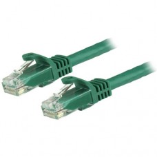 StarTech.com Cat6 Patch Cable - 14 ft - Green Ethernet Cable - Snagless RJ45 Cable - Ethernet Cord - Cat 6 Cable - 14ft (N6PATCH14GN) - Cable de interconexión - RJ-45 (M) a RJ-45 (M) - 4.3 m - UTP - CAT 6 - moldeado, sin enganches - verde