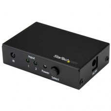 StarTech.com Switch Conmutador HDMI de 2 Puertos - Selector HDMI 4K 60Hz Ultra HD - Interruptor de vídeo/audio - 2 x HDMI - sobremesa - para P/N: SVA5H2NEUA