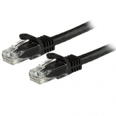 StarTech.com Cat6 Patch Cable - 6 in - Black Ethernet Cable - Snagless RJ45 Cable - Ethernet Cord - Cat 6 Cable - 6in (N6PATCH6INBK) - Cable de interconexión - RJ-45 (M) a RJ-45 (M) - 15.24 cm - UTP - CAT 6 - moldeado, sin enganches - negro
